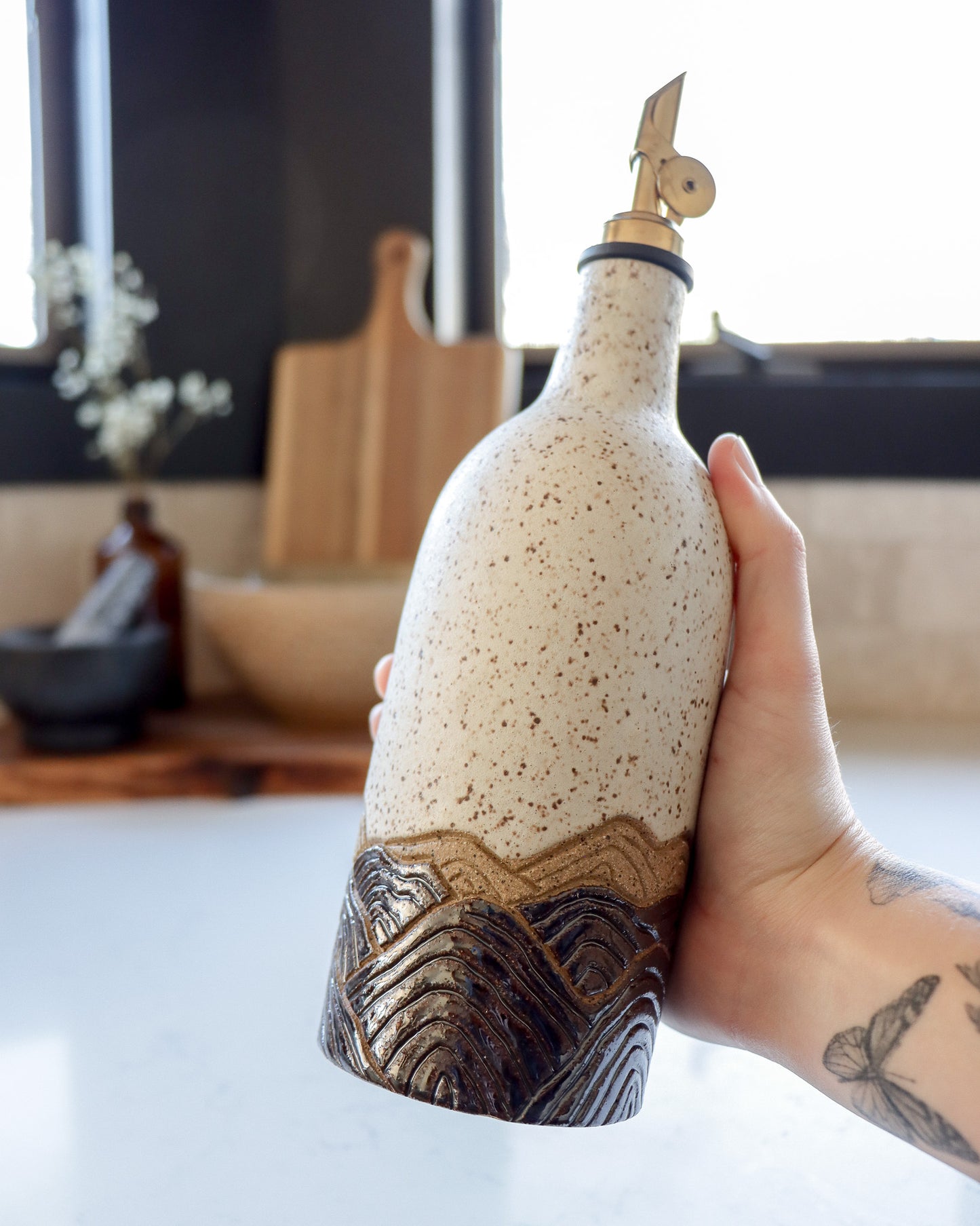 Mountain Range Oil Cruet