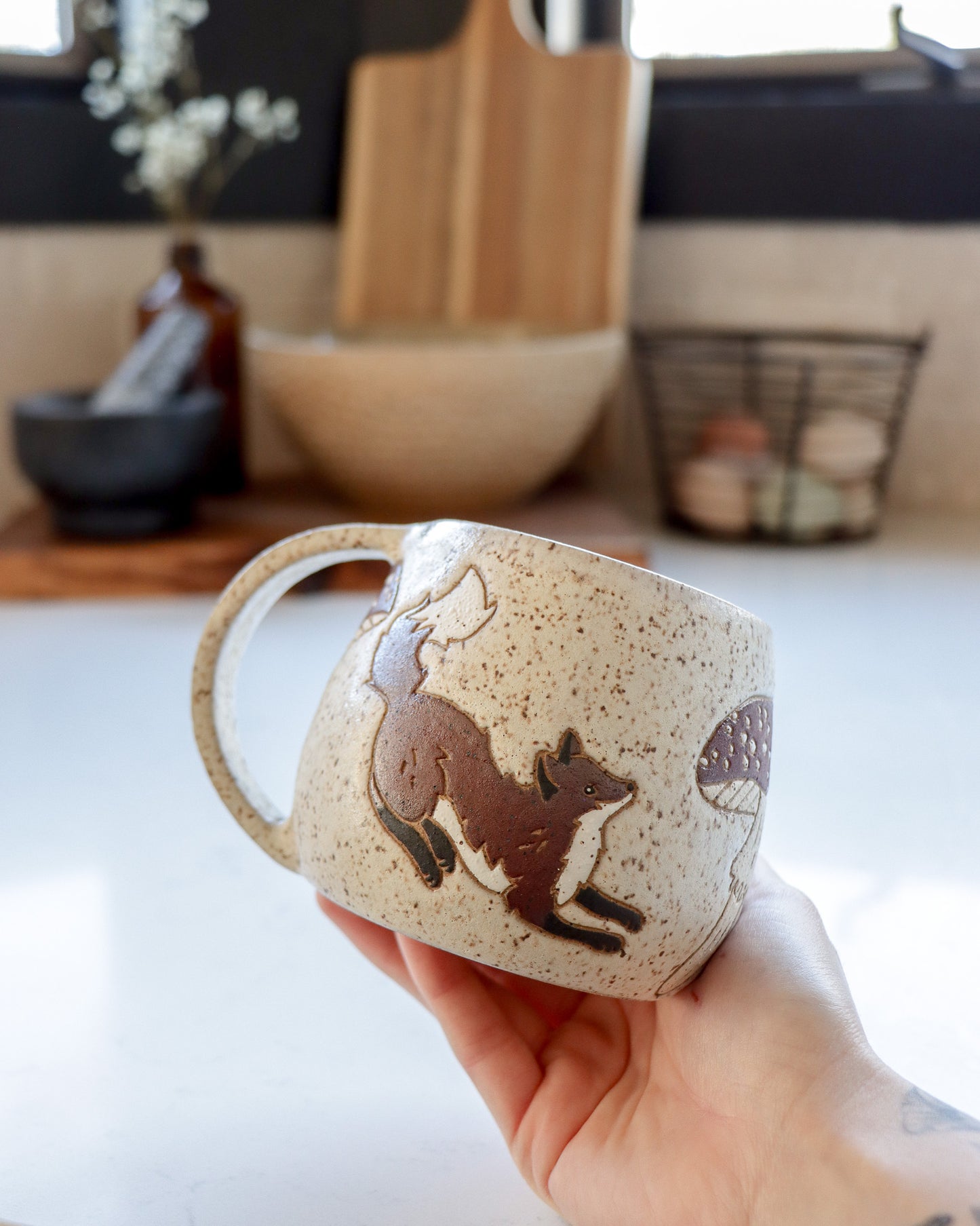 Foxes and Mushrooms Mug
