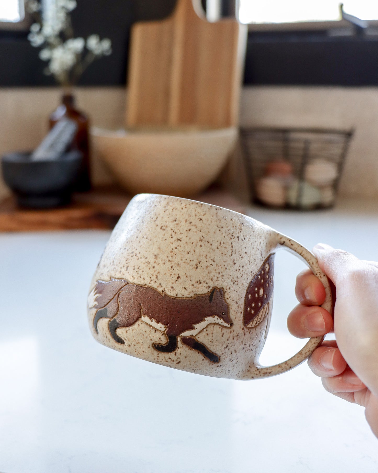 Foxes and Mushrooms Mug