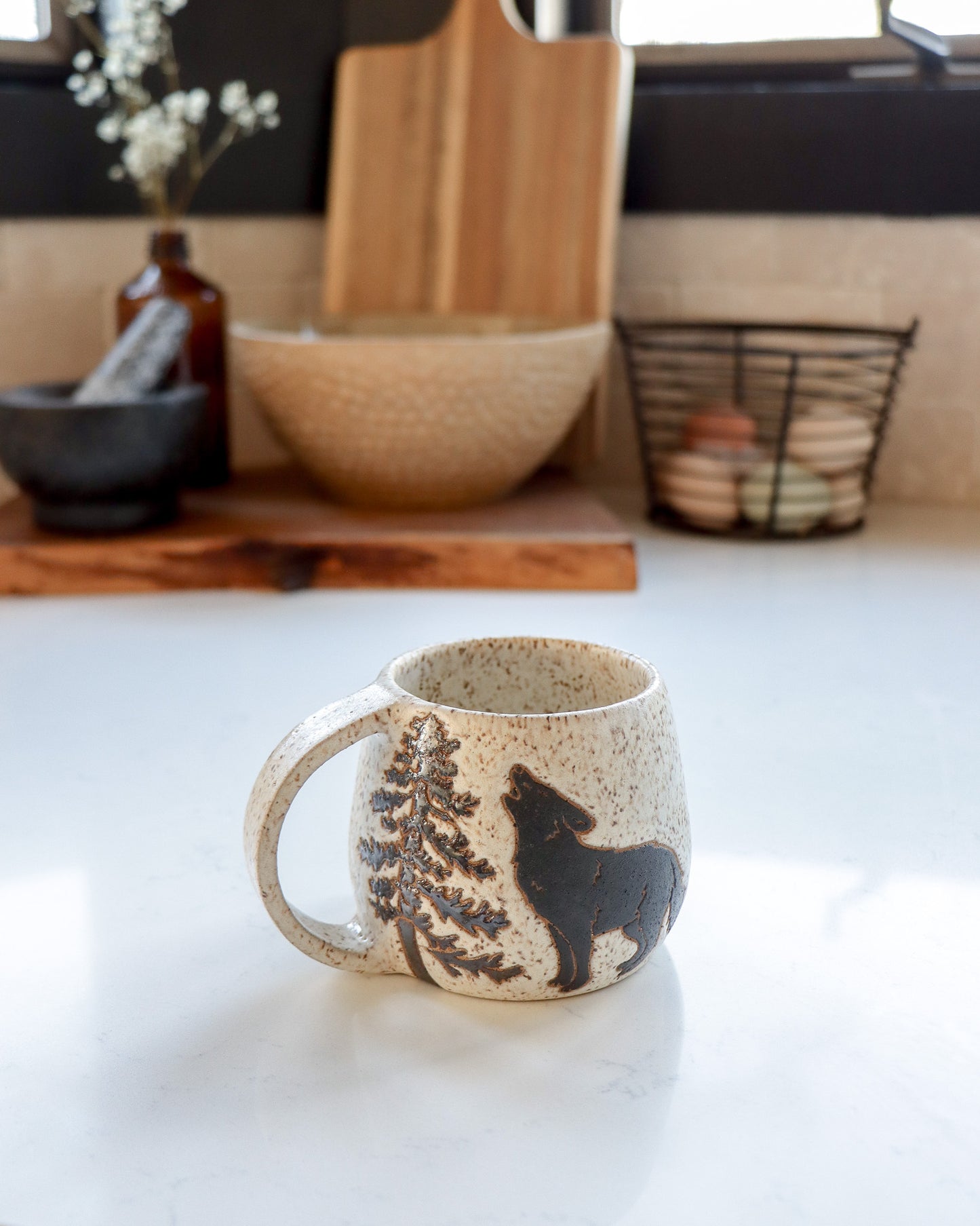 Wolves and Pine Tree Mug