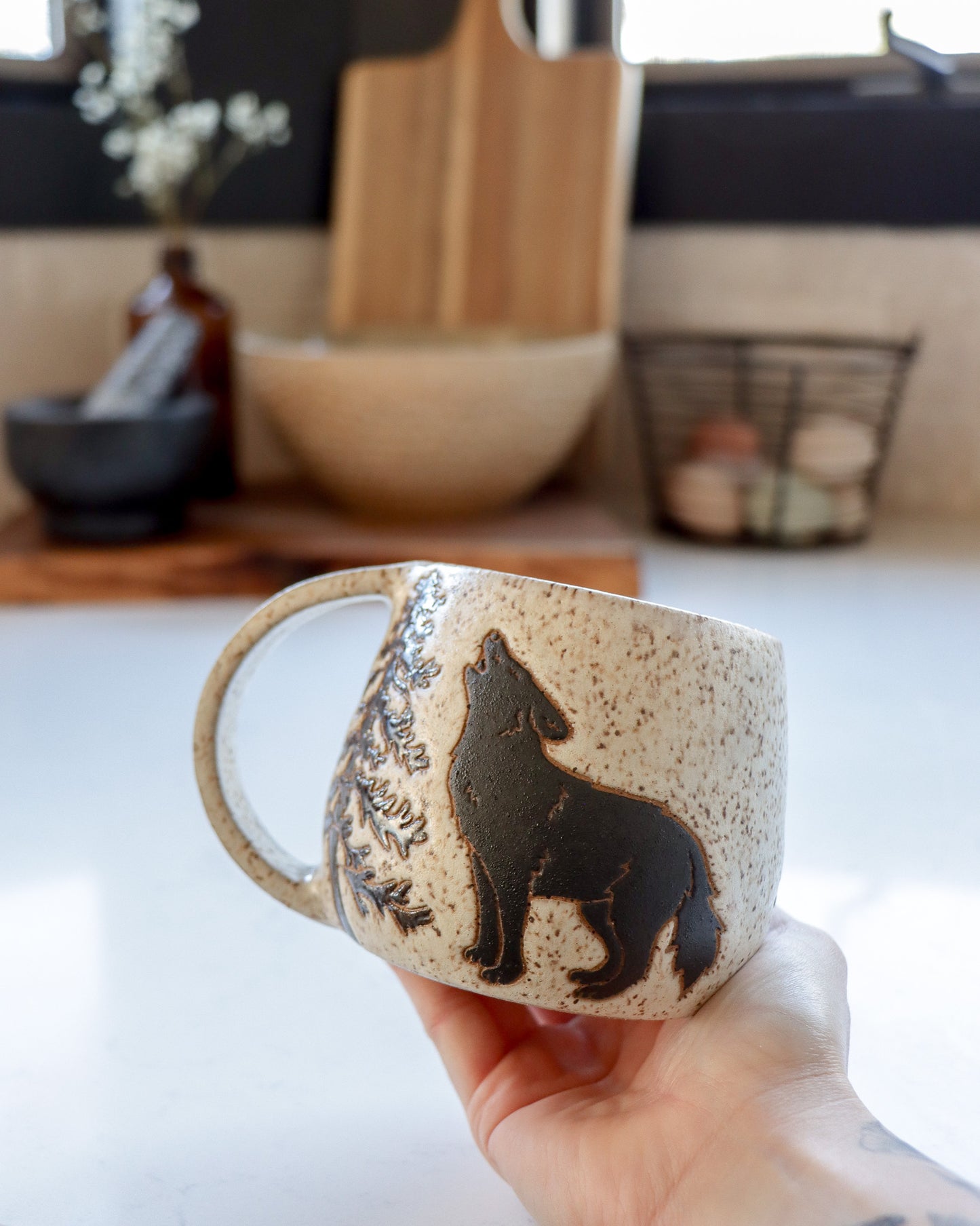 Wolves and Pine Tree Mug