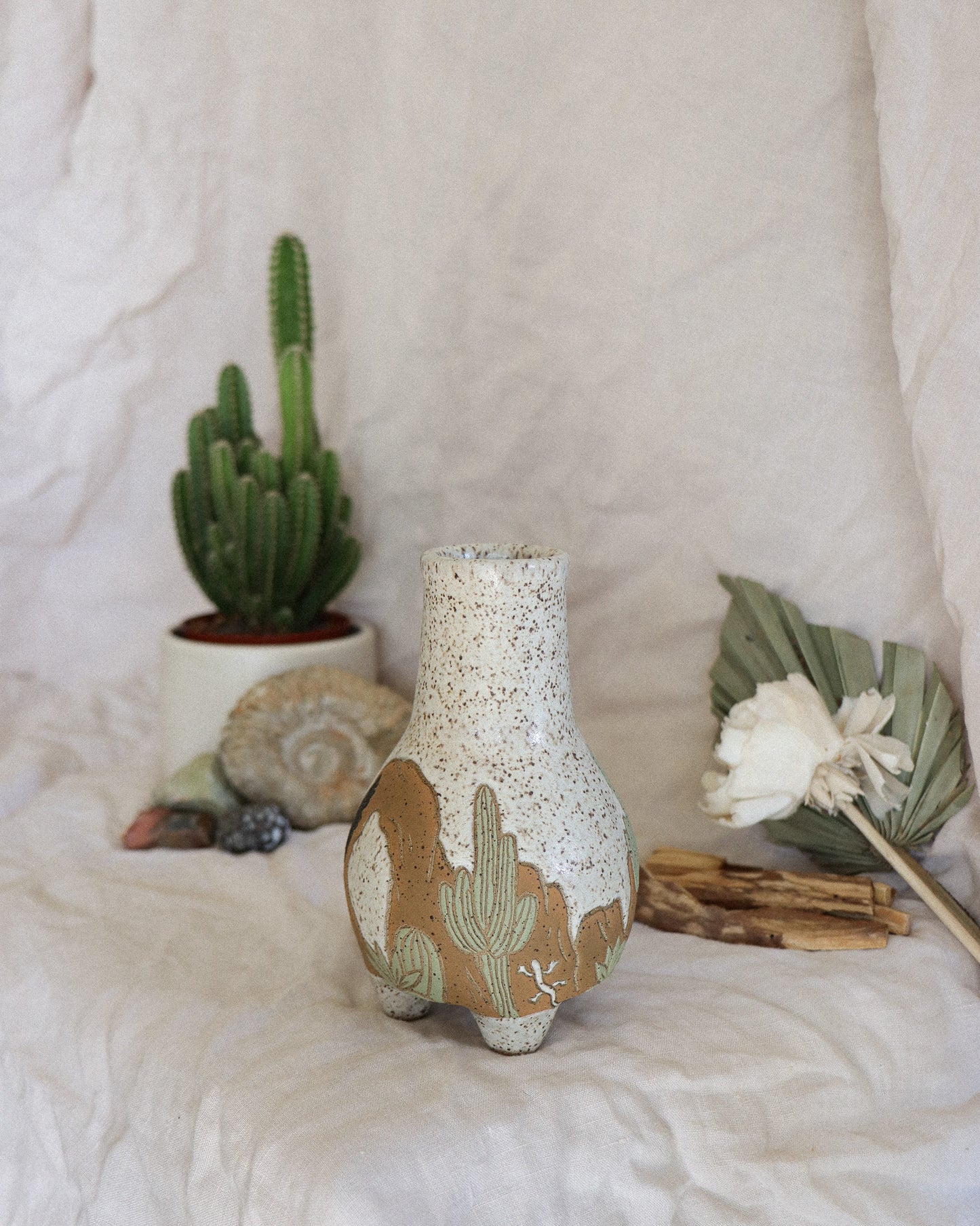 Desert palo santo / incense cone chiminea