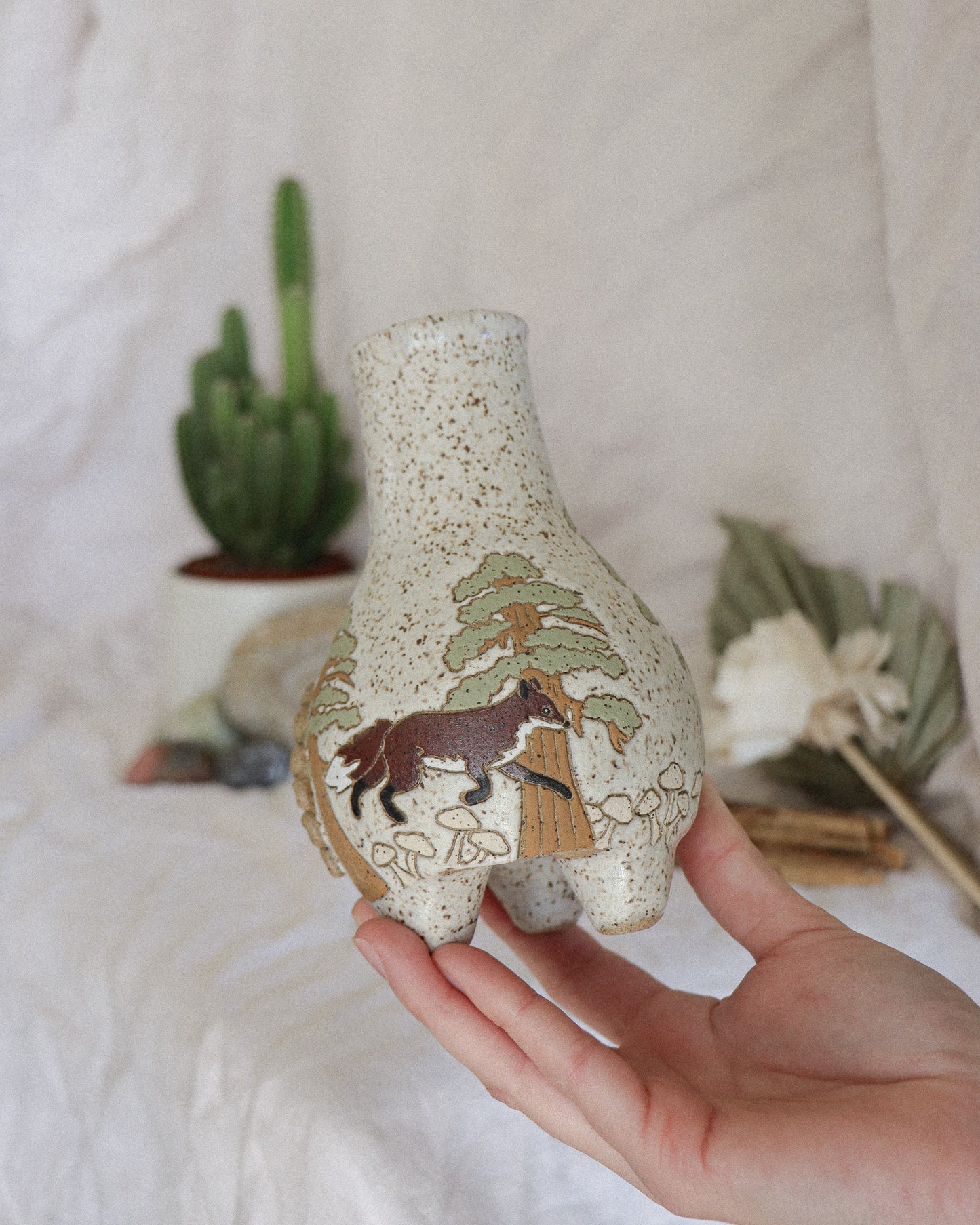 Foxes & sequoias palo santo / incense cone chiminea