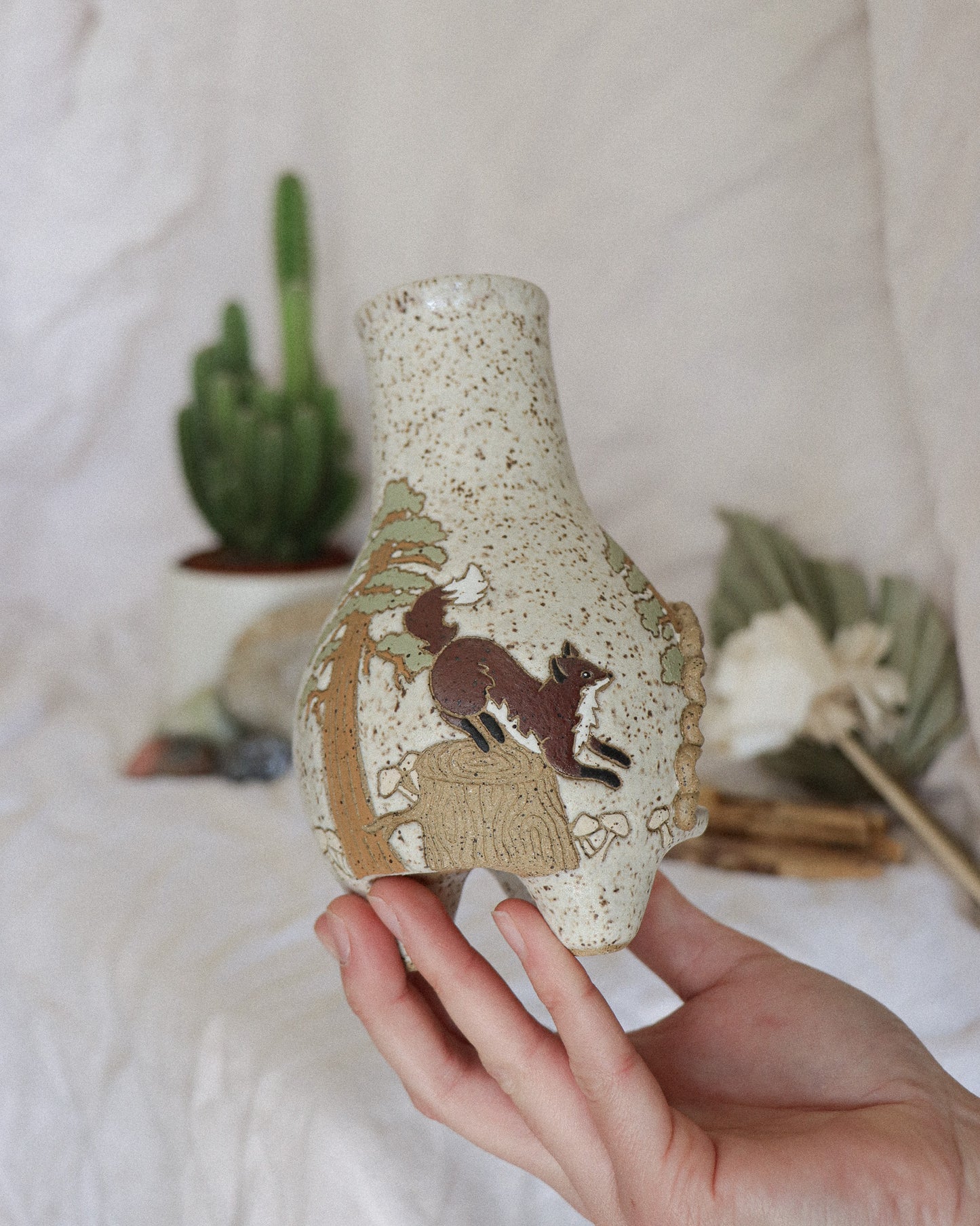Foxes & sequoias palo santo / incense cone chiminea