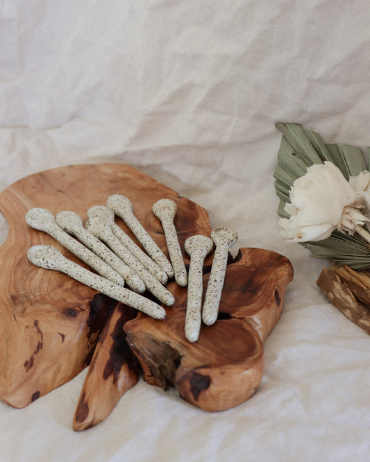 Pebble coffee stir spoons