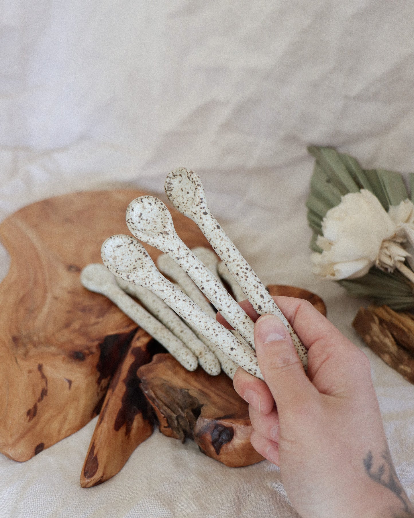 Pebble coffee stir spoons